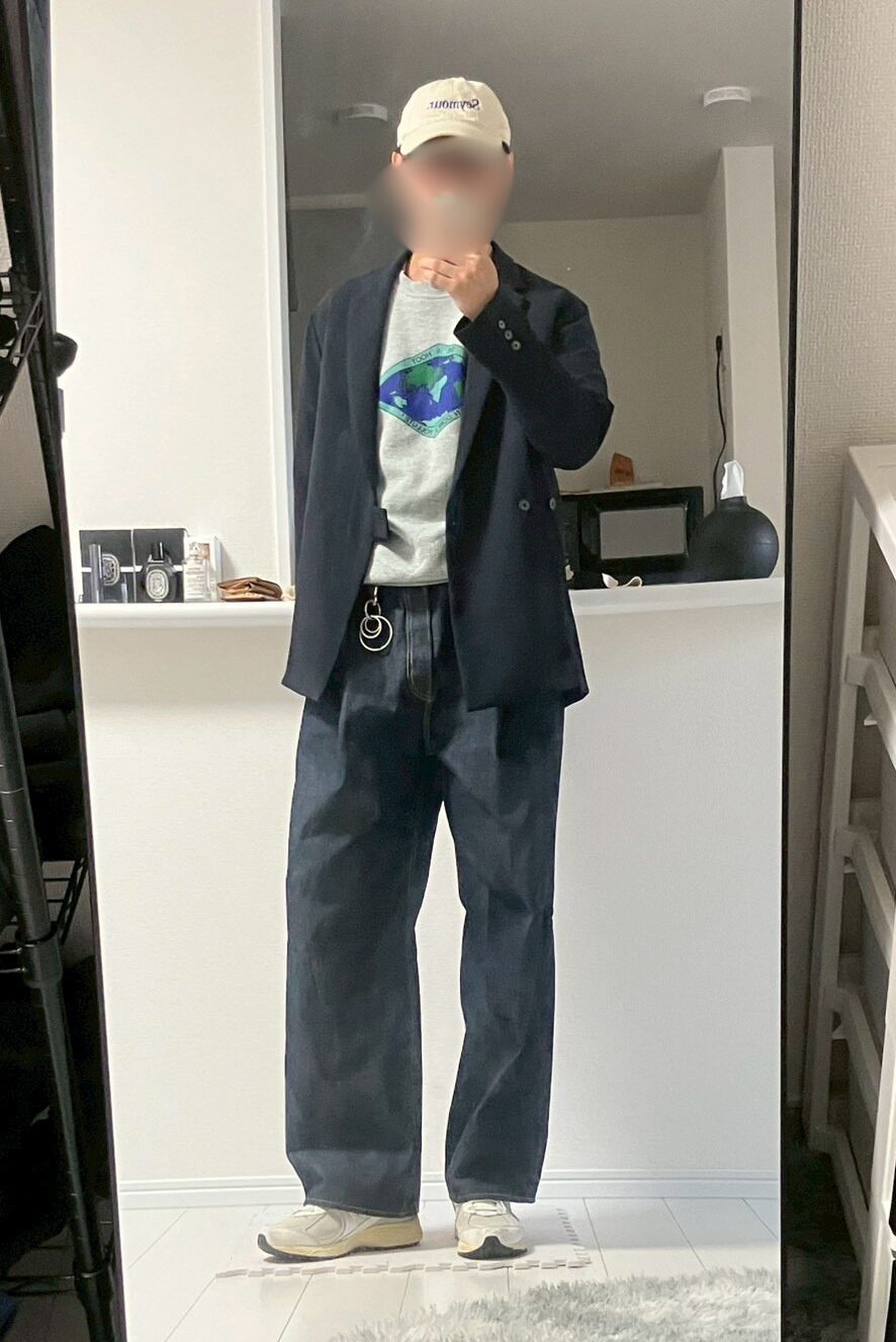 SUBLATIONS デニム コーディネート 横から